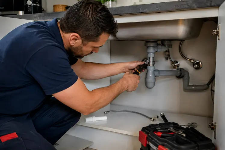 Emergency plumber engineer at work in Bristol